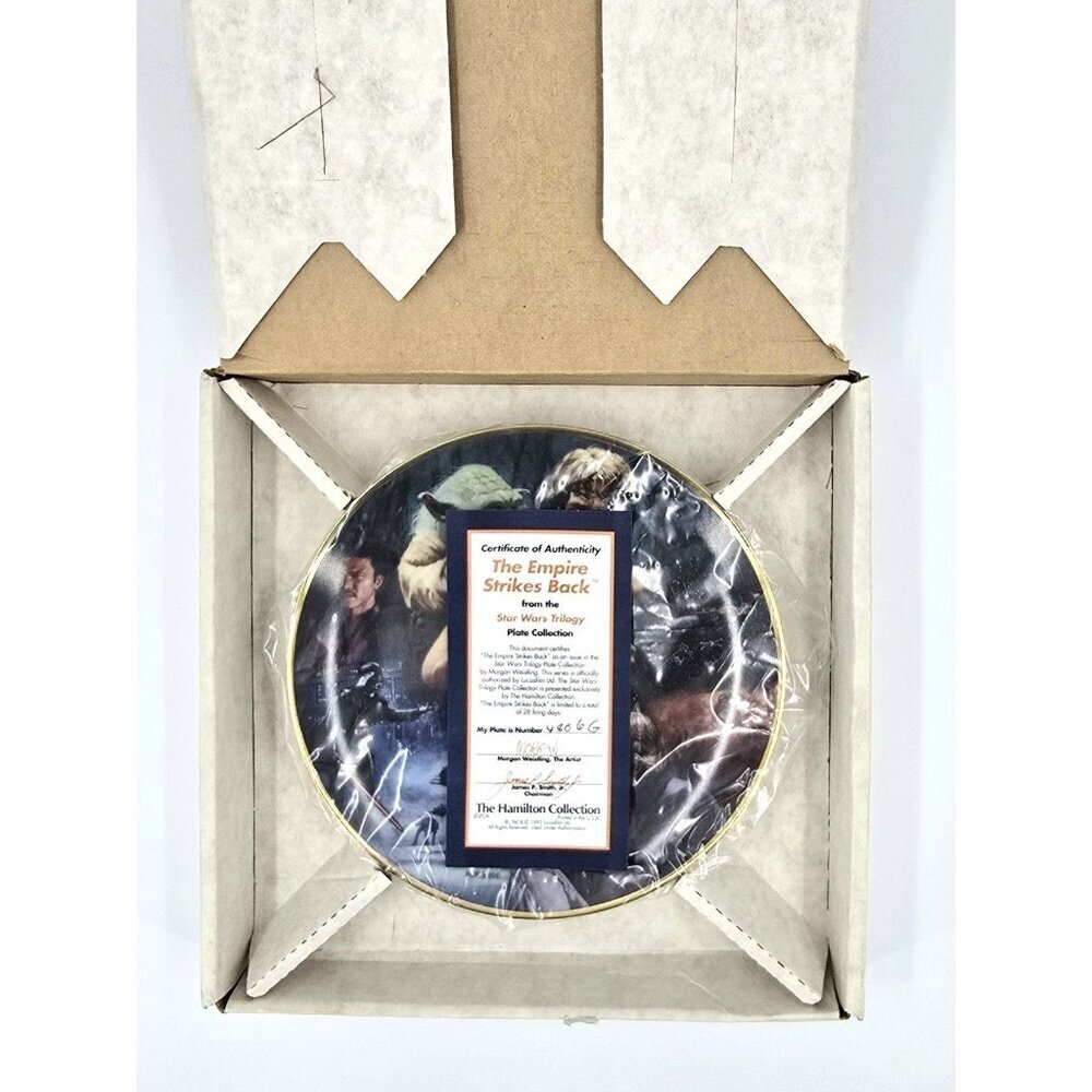 STAR WARS THE EMPIRE STRIKES BACK COLLECTORS PLATE Hamilton Collection New - Picture 4 of 8